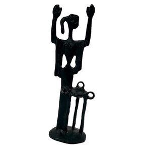 Vintage MCM Bronze Statue Pythia The Oracle Christoforus Sklavenitis Greece